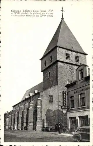 Ak Bastogne Wallonien Luxemburg, Kirche Saint Pierre