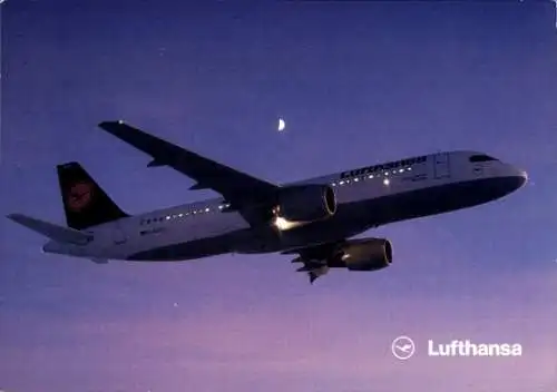 Ak Deutsches Passagierflugzeug, Lufthansa, D AIBP, Airbus A320-200
