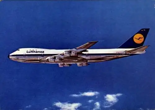 Ak Boeing Jet 747, Lufthansa, Deutsches Passagierflugzeug