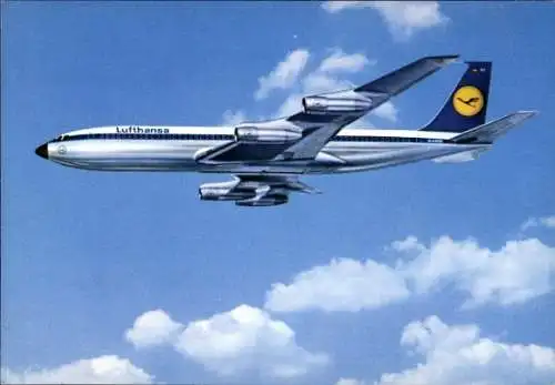 Ak Deutsches Passagierflugzeug, Lufthansa, Boeing 707 Intercontinental Jet