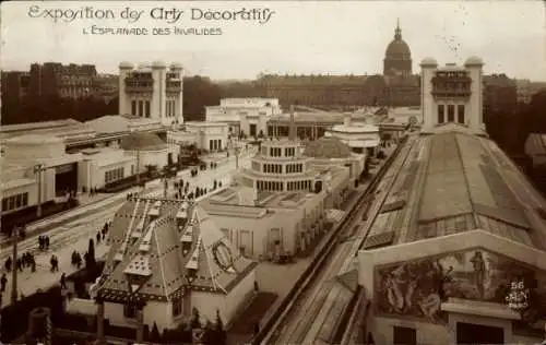 Ak Paris XVII, Exposition Arts Décoratifs 1925, Esplanade des Invalides