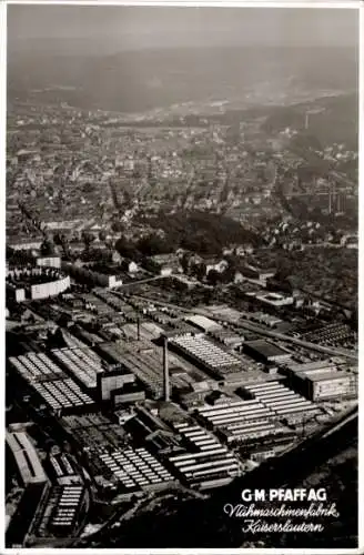 Ak Kaiserslautern in der Pfalz, G.M. Pfaff AG, Nähmaschinenfabrik, Luftbild