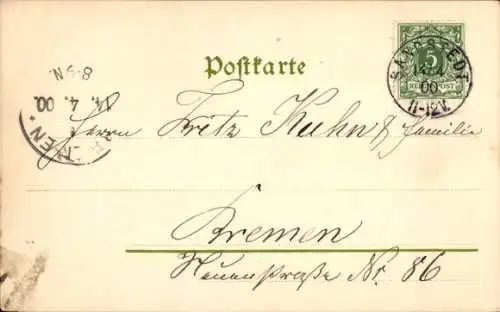 Litho Taube, Rosen, Brief, Eile, lieber Bote mein...