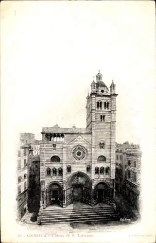 Ak Genova Genua Liguria, Chiesa di S. Lorenzo