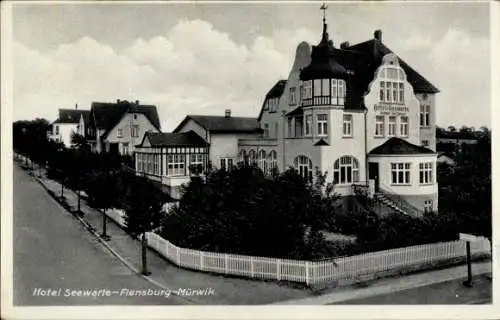 Ak Mürwik Flensburg in Schleswig Holstein, Hotel Seewarte