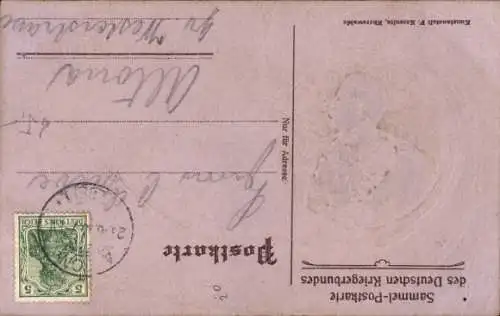 Präge Ak Kaiser Wilhelm II., Portrait im Profil, Deutscher Kriegerbund