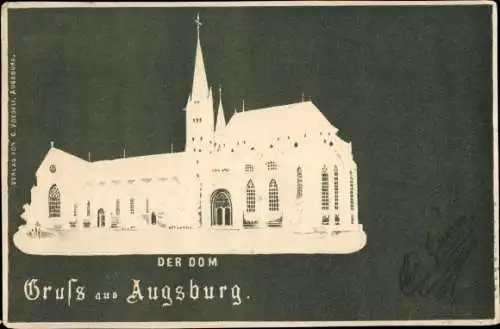 Präge Ak Augsburg in Schwaben, Der Dom