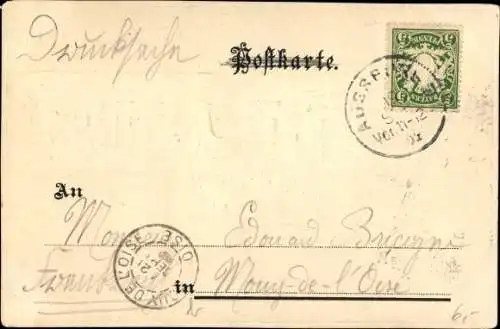 Präge Ak Augsburg in Schwaben, Der Dom