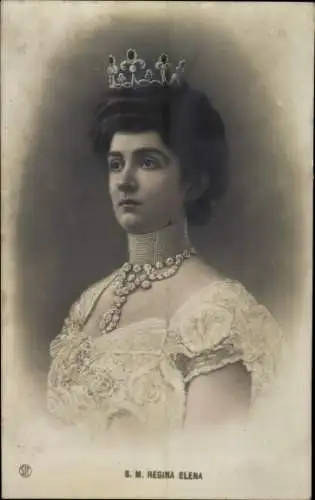 Ak Königin Elena von Montenegro, Königin von Italien, Portrait