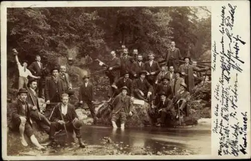 Ak Crimmitschau in Sachsen, Wanderer, Männer, Gruppenfoto