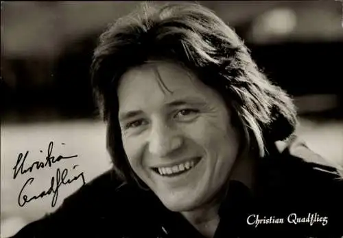 Ak Schauspieler Christian Quadflieg, Portrait, Autogramm