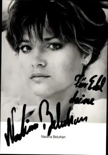 Ak Schauspielerin Nadina Beluhan, Portrait, Autogramm