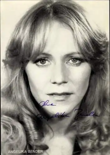 Ak Schauspielerin Angelika Bender, Portrait, Autogramm