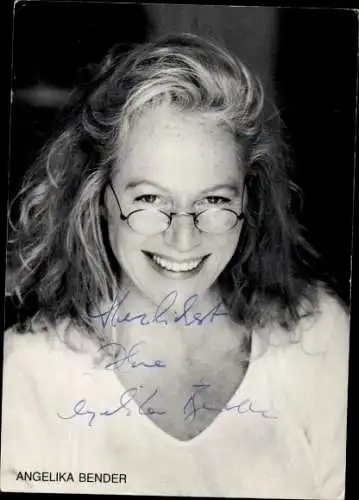 Ak Schauspielerin Angelika Bender, Portrait, Autogramm