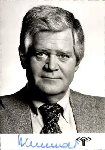 Ak Nachrichtensprecher Wolfgang Behrendt, Autogramm