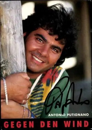 Ak Schauspieler Antonio Putignano, Portrait, Autogramm, Gegen den Wind, ARD