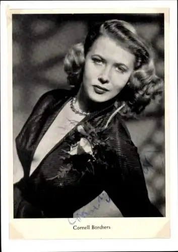 Ak Schauspielerin Cornell Borchers, Portrait, Autogramm