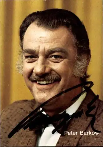 Ak Schauspieler Peter Barkow, Portrait, Autogramm