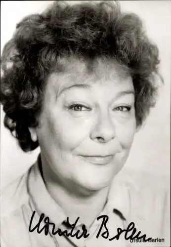Ak Schauspielerin Ursula Barlen, Portrait, Autogramm