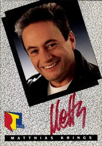 Ak Schauspieler Matthias Krings, Portrait, Autogramm