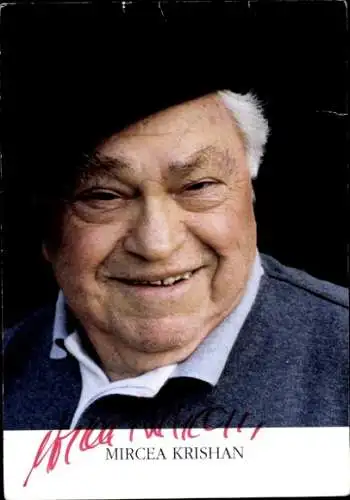 Ak Schauspieler Mircea Krishan, Portrait, Autogramm