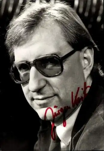 Ak Schauspieler Jürgen Kritz, Portrait, Hessischer Rundfunk, Autogramm