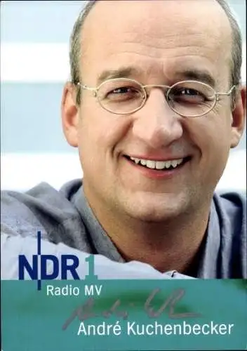 Ak Schauspieler Andre Kuchenbecker, Portrait, NDR1, Autogramm