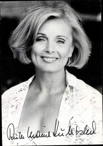 Foto Schauspielerin Ruth-Maria Kubitschek, Portrait, Autogramm