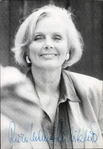 Ak Schauspielerin Ruth-Maria Kubitschek, Portrait, Autogramm