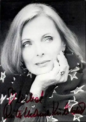 Ak Schauspielerin Ruth-Maria Kubitschek, Portrait, Autogramm