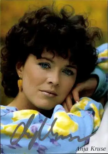 Ak Schauspielerin Anja Kruse, Portrait, Autogramm