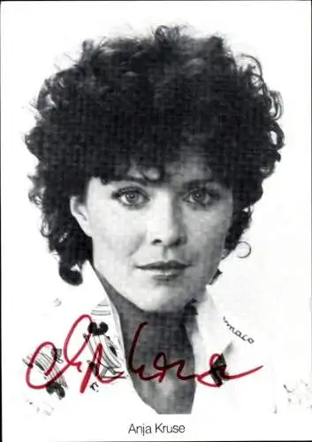 Ak Schauspielerin Anja Kruse, Portrait, Autogramm