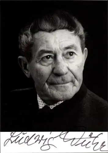 Ak Schauspieler Ludwig Wühr, Portrait, Autogramm