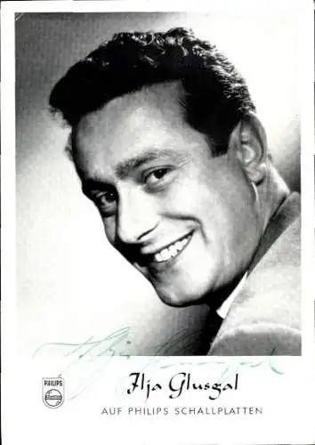 Ak Schauspieler und Sänger Ilja Glusgal, Portrait, Autogramm