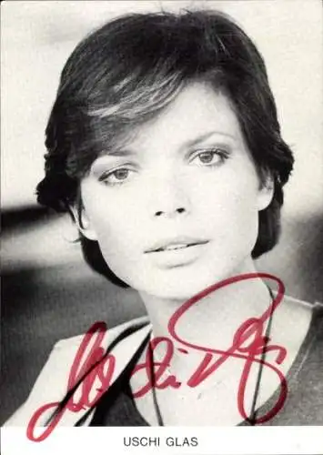 Ak Schauspielerin Uschi Glas, Portrait, Autogramm