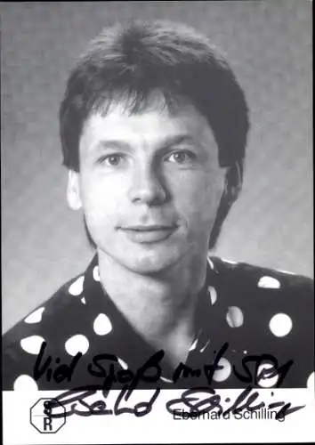 Ak Schauspieler Eberhard Schilling, Portrait, Autogramm, Moderator SR1