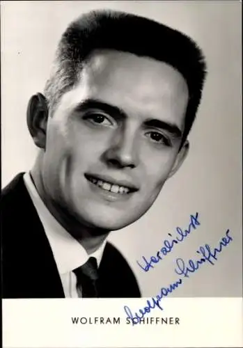 Ak Schauspieler Wolfram Schiffner, Portrait, Autogramm