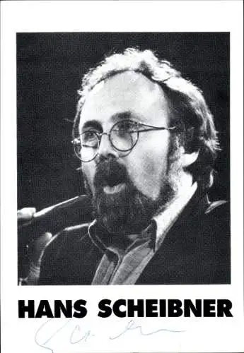 Ak Schauspieler Hans Scheibner, Portrait, Autogramm, Klopfzeichen