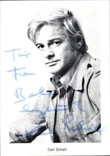 Ak Schauspieler Carl Schell, Portrait, Autogramm