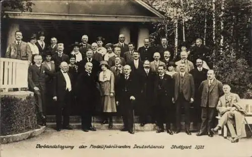 Foto Ak Stuttgart in Württemberg, Verbandstagung der Modellfabrikanten Deutschlands, 1921