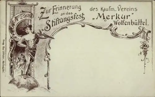 Litho Wolfenbüttel in Niedersachsen, Kaufmännischer Verein Merkur, Stiftungsfest