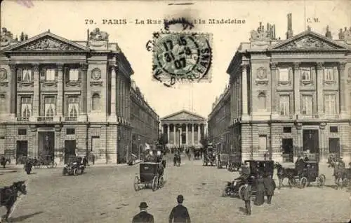 Ak Paris VIIIe Élysée, Rue Royale, la Madeleine