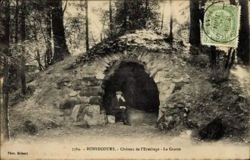 Ak Bonsecours Seine-Maritime, Château dee l’Ermitage, la Grotte