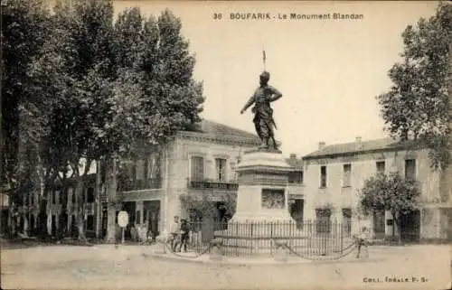 Ak Boufarik Algerien, Das Blandan-Denkmal