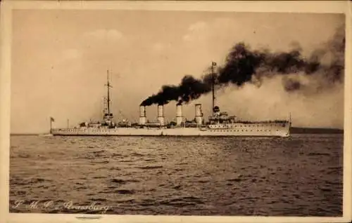 Ak Deutsches Kriegsschiff S.M.S. Straßburg, Kaiserliche Marine