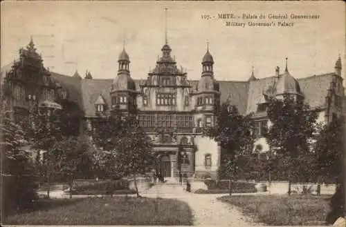 Ak Metz Moselle, Palais du General Gorveneur