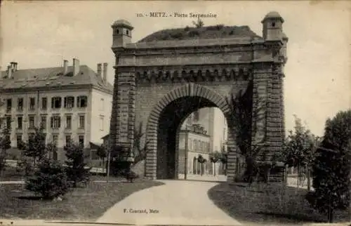 Ak Metz Moselle, Porte Serpenoise