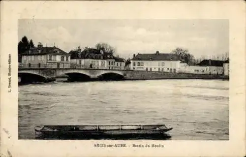 Ak Arcis sur Aube, Bassin du Moulin