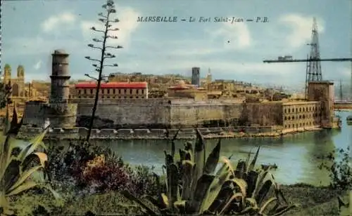 Ak Marseille Bouches du Rhône, Fort Saint-Jean