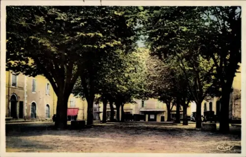 Ak Vallon Ardèche, Place Armand-Puaux